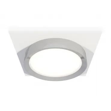 Комплект встраиваемого светильника XC8061003 SWH/PSL белый песок/серебро полированное GX53 (C8061, N8118)