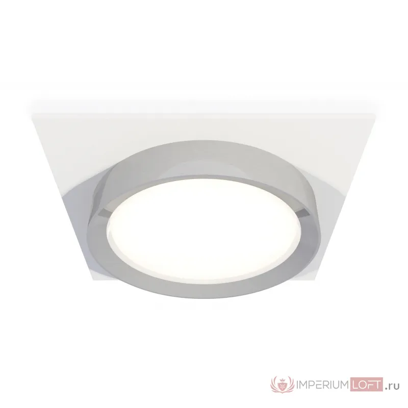 Комплект встраиваемого светильника XC8061003 SWH/PSL белый песок/серебро полированное GX53 (C8061, N8118) от NovaLamp