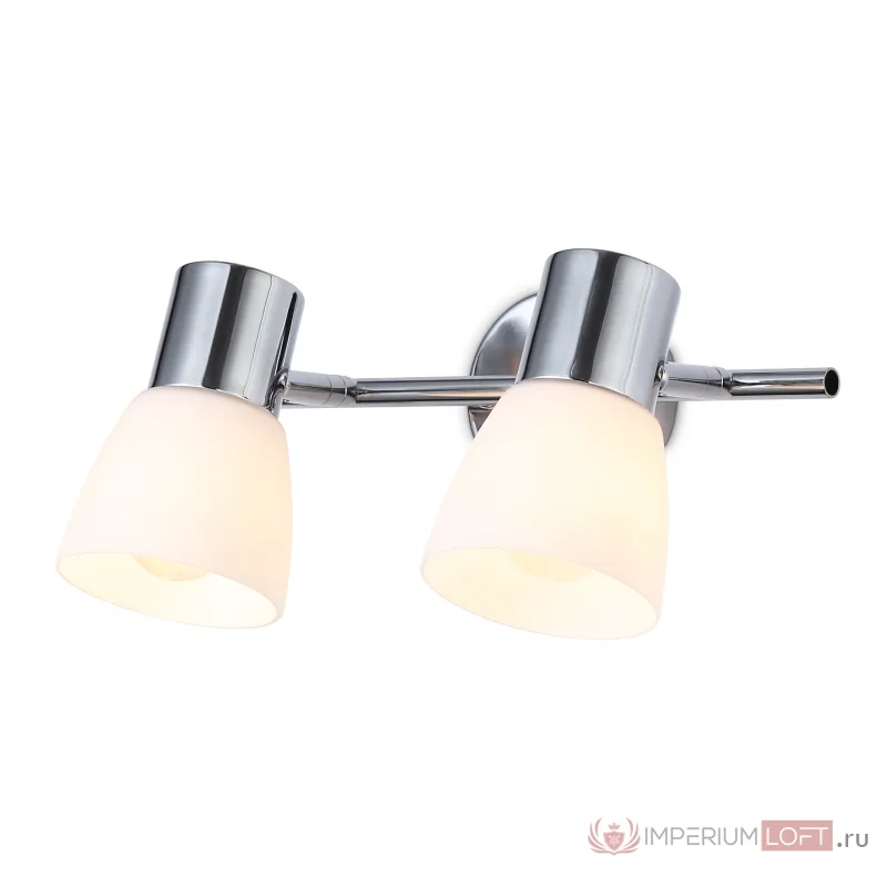 Настенно-потолочный спот TR3963/2 CH/FR хром/белый матовый E27*2 max 40W 200*105*200 от NovaLamp