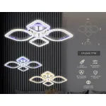 Потолочный светодиодный светильник с пультом FA5148 CH хром 77W 680*630*90 (ПДУ РАДИО 2.4) от NovaLamp