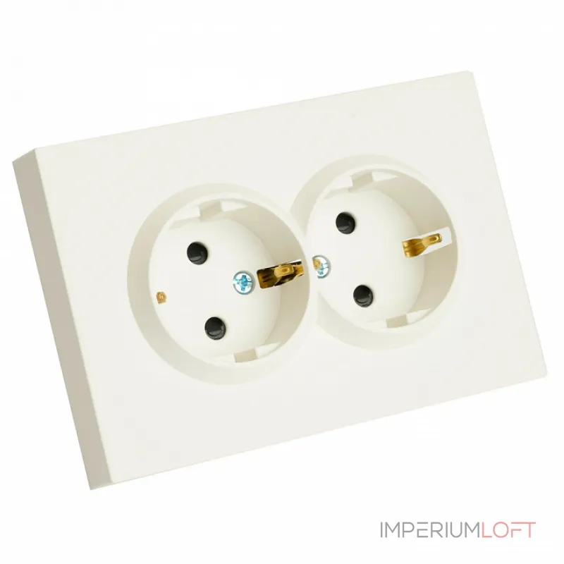 Розетка двойная без заземления и со шторкой без рамки Stekker RST16-5114-01 49882 Розетка двойная без заземления и со шторкой без рамки Stekker RST16-5114-01 49882