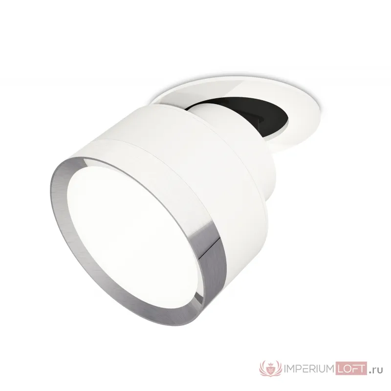 Комплект встраиваемого поворотного светильника XM8101502 SWH/PSL белый песок/серебро полированное GX53 (A2241, A2105, C8101, N8118) от NovaLamp