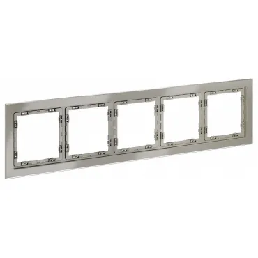 Рамка стеклянная S70 на 5 постов (шелк стекло) Voltum VLS110504 Рамка стеклянная S70 на 5 постов (шелк стекло) Voltum VLS110504