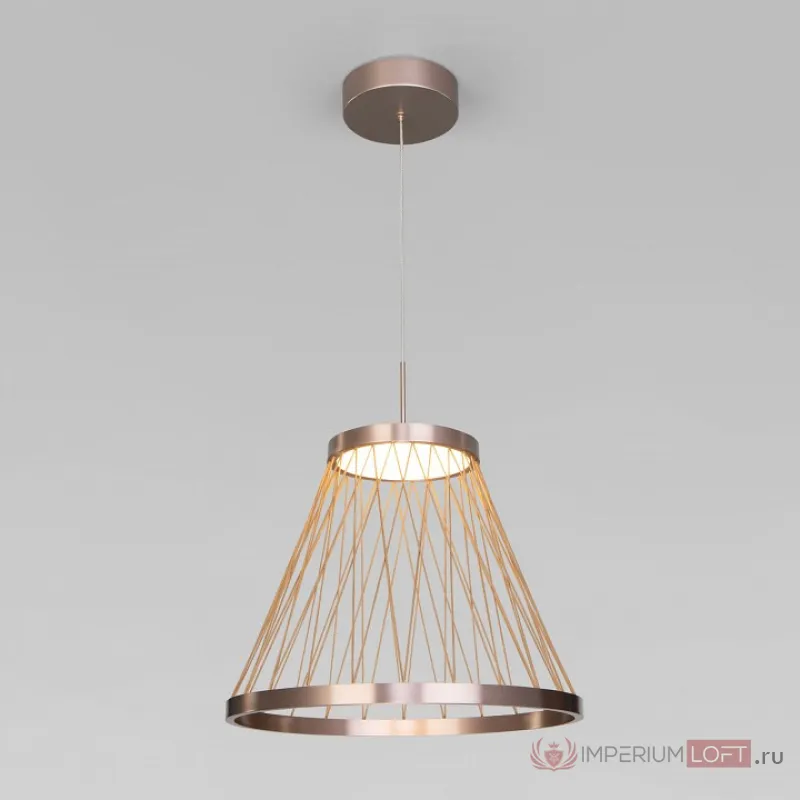 Подвесной светильник Eurosvet Cesta 40016/1 LED коричневый от ImperiumLoft