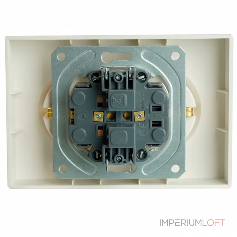 Розетка двойная без заземления и со шторкой без рамки Stekker RST16-5114-01 49882 Розетка двойная без заземления и со шторкой без рамки Stekker RST16-5114-01 49882