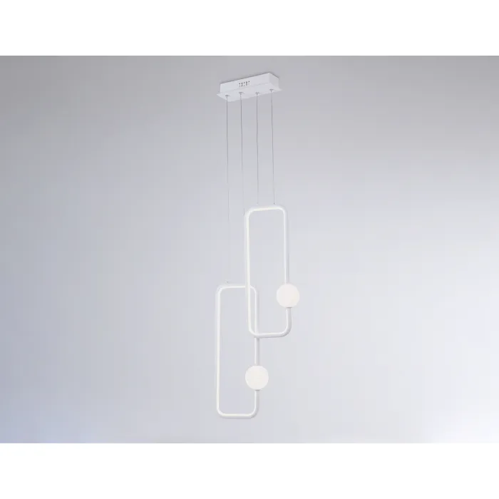 Подвесной светодиодный светильник FL66365/2 WH белый 38W 4200K 300*80*1200 от NovaLamp