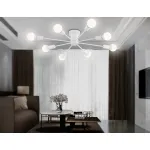 Потолочный светильник в стиле лофт TR80408/8 WH белый E27/8 max 60W D950*150 от NovaLamp