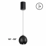 Светильник подвесной IP20 LED 7W 3000K 760Лм 170-265V SFERO 359342 OVER NT24 Черный от ImperiumLoft