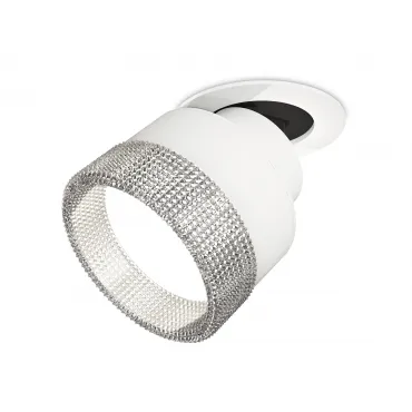 Комплект встраиваемого поворотного светильника с композитным хрусталем XM8101540 SWH/CL белый песок/прозрачный GX53 (A2241, A2105, C8101, N8480) от NovaLamp