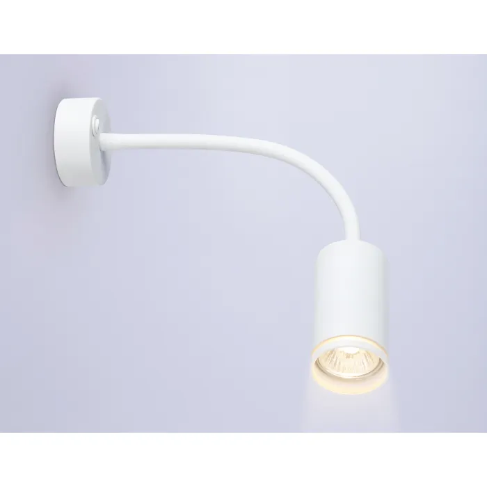 Светильник настенный с выключателем FW2469 WH белый GU10 max 12W D55*L100*H300 от NovaLamp