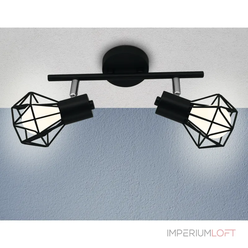 Настенно-потолочный спот в стиле лофт TR8621/2 BK/CH черный/хром E27*2 max 40W 260*91*175 от NovaLamp Настенно-потолочный спот в стиле лофт TR8621/2 BK/CH черный/хром E27*2 max 40W 260*91*175 от NovaLamp