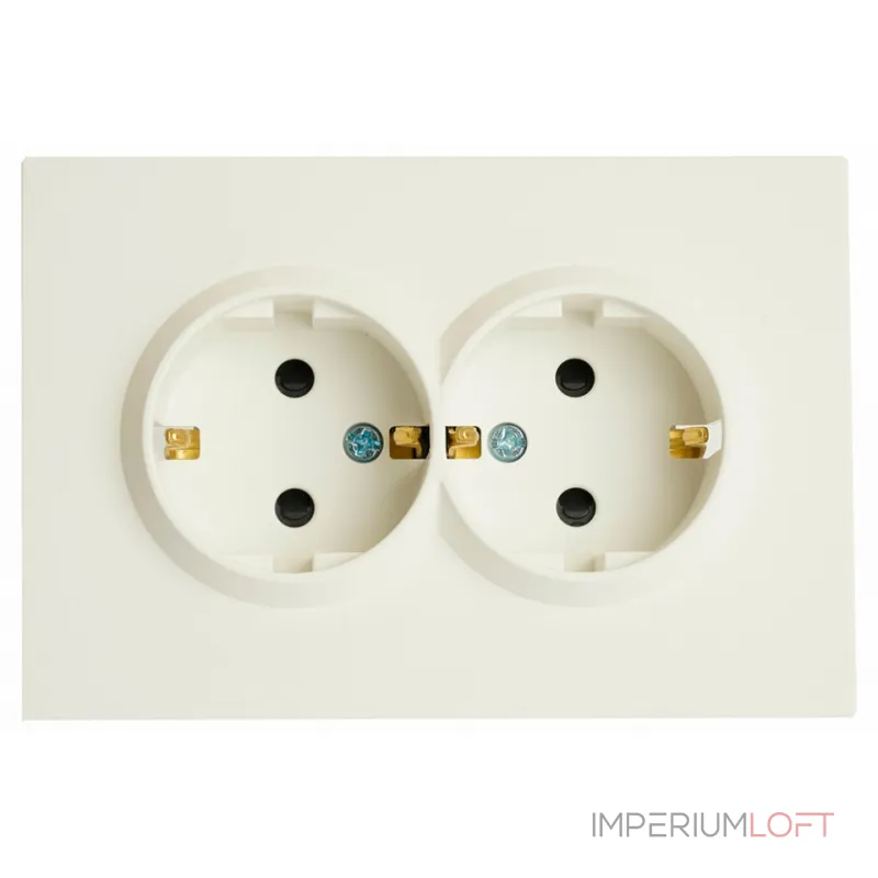 Розетка двойная без заземления и со шторкой без рамки Stekker RST16-5114-01 49882 Розетка двойная без заземления и со шторкой без рамки Stekker RST16-5114-01 49882
