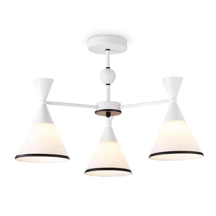 Подвесной светильник TR3164/3 WH/BK белый/черный E27/3 max 60W D580*380 от NovaLamp