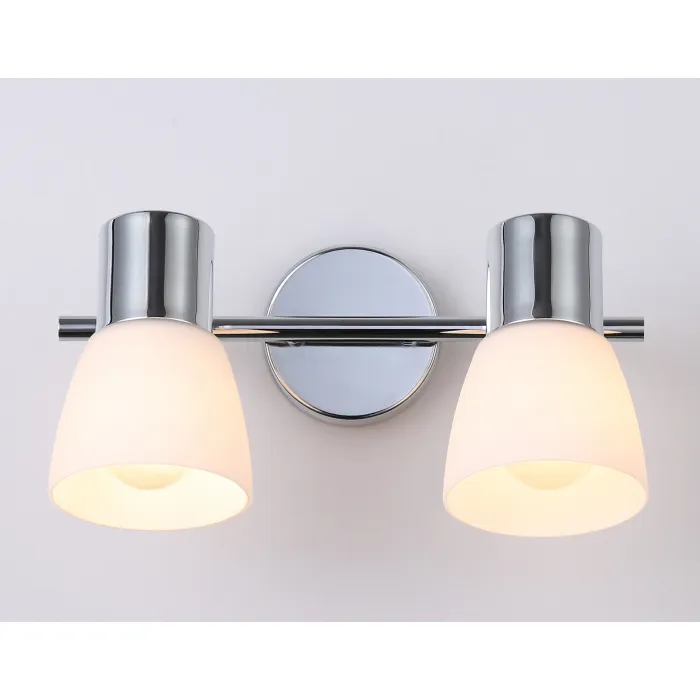 Настенно-потолочный спот TR3963/2 CH/FR хром/белый матовый E27*2 max 40W 200*105*200 от NovaLamp