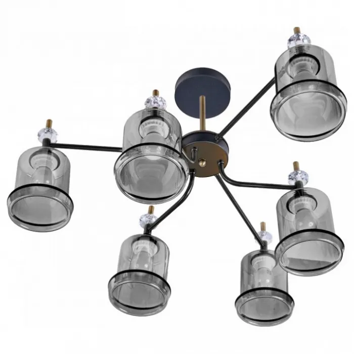 Люстра на штанге Imex MD.4890 MD.4890-6-S COFFEE+FGD от ImperiumLoft