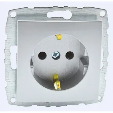 Розетка с заземлением без рамки Mono Electric Despina / Larissa 500-002121-117