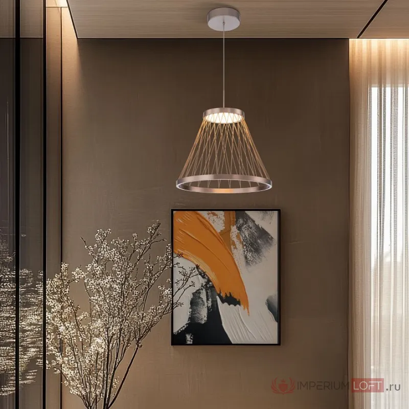 Подвесной светильник Eurosvet Cesta 40016/1 LED коричневый от ImperiumLoft