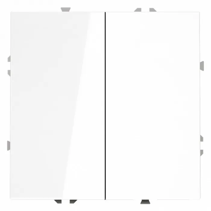 Выключатель проходной двухклавишный без рамки Voltum S70 VLS020301 от ImperiumLoft