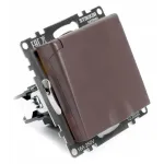 Розетка с заземлением и со шторками без рамки с крышкой Stekker Катрин 49029 от ImperiumLoft