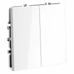 Выключатель проходной двухклавишный без рамки Voltum S70 VLS020301 от ImperiumLoft