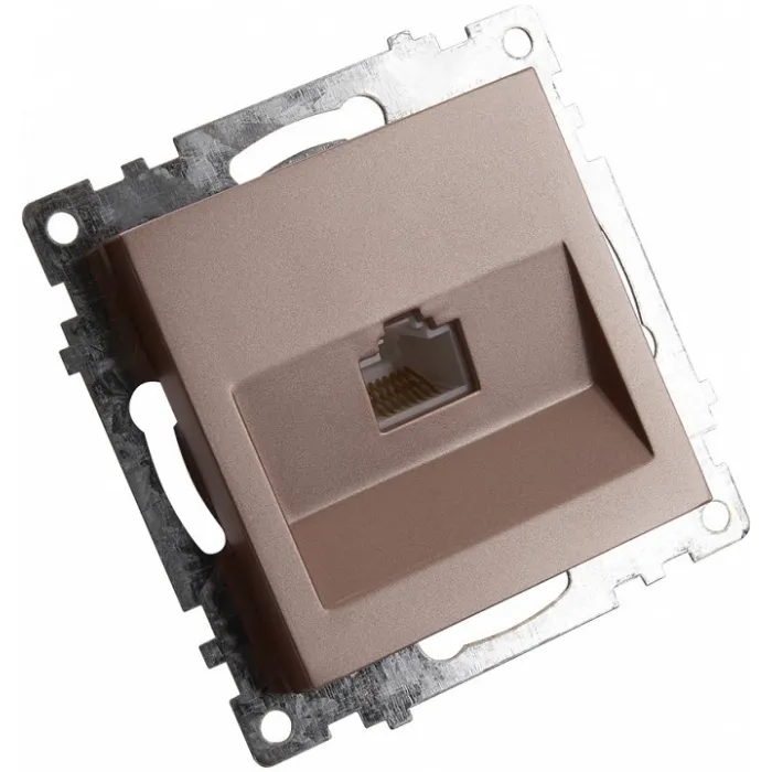 Розетка Ethernet RJ-45 без рамки Stekker Катрин 39599 от ImperiumLoft