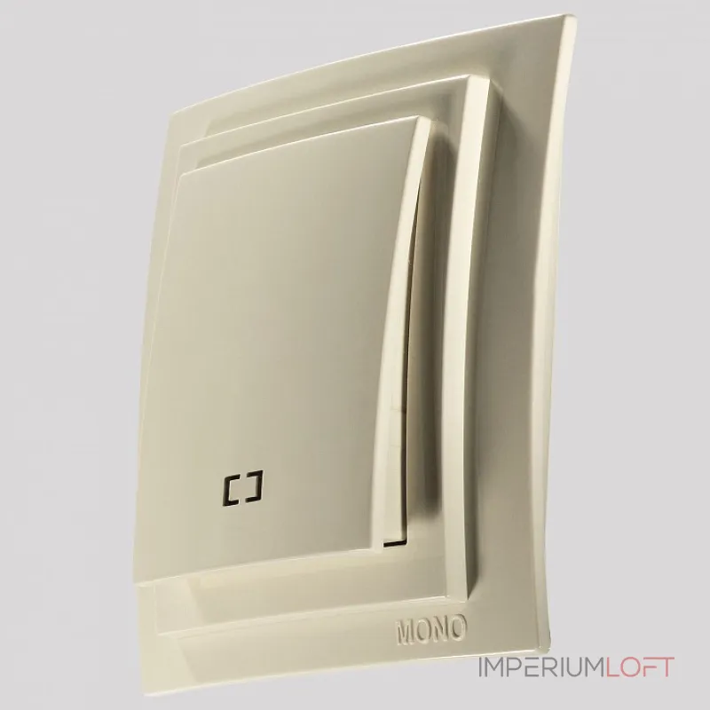 Выключатель одноклавишный с подсветкой Mono Electric Larissa 103-171725-101 Выключатель одноклавишный с подсветкой Mono Electric Larissa 103-171725-101