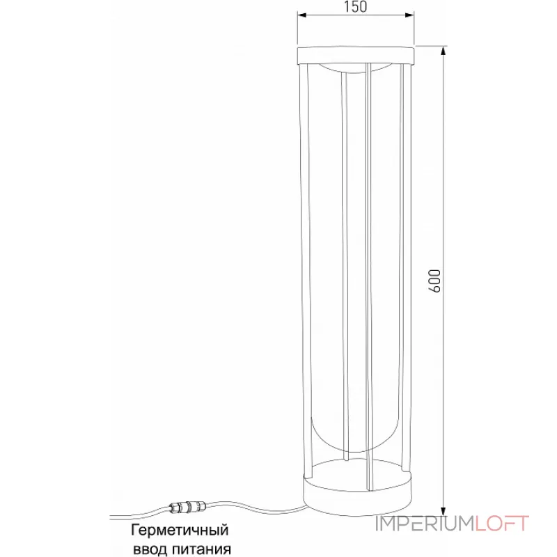 Наземный низкий светильник Elektrostandard Ritz Ritz (35183/F) черный