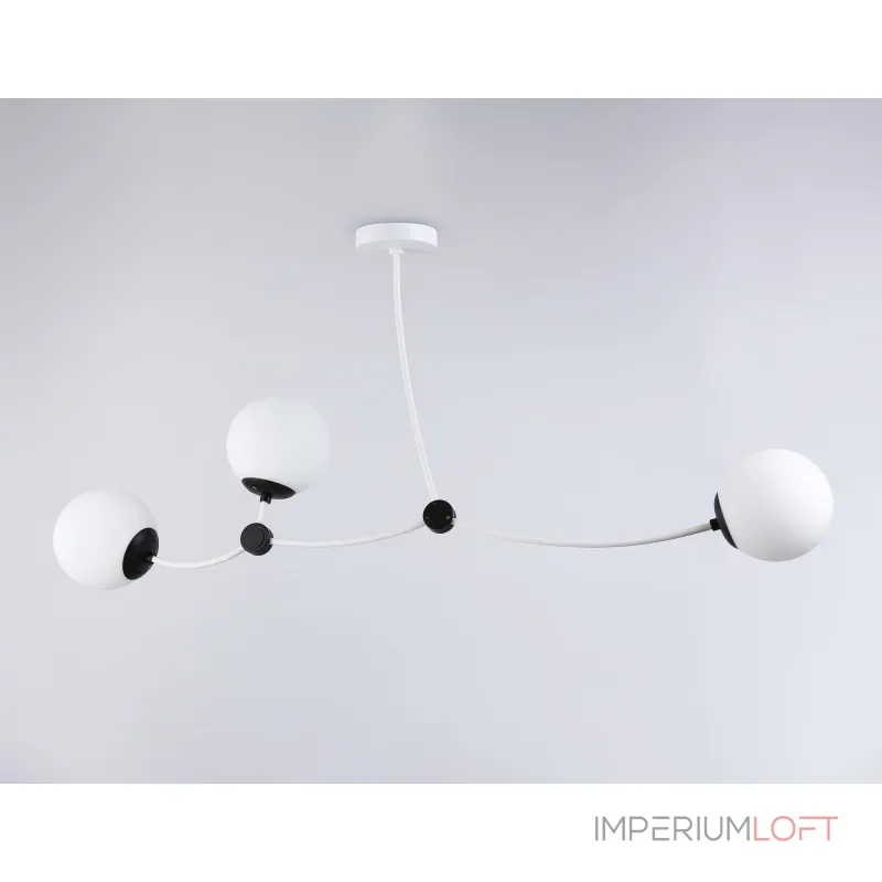 Подвесной светильник TR2566/3 WH/BK белый/черный E27/3 max 60W 1130*150*540 от NovaLamp