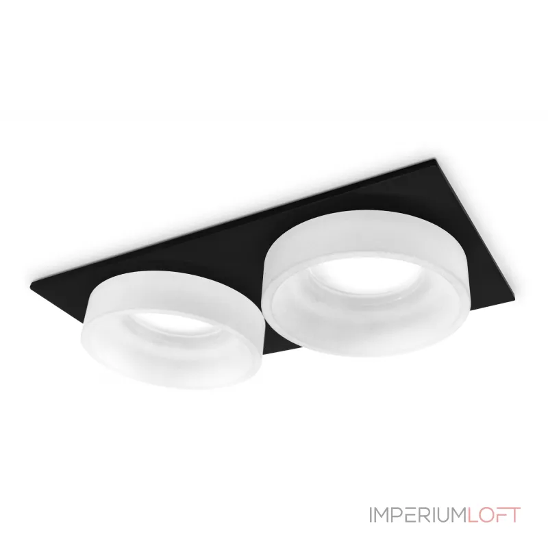 Встраиваемый точечный светильник с акрилом TN1319/2 SBK/FR черный песок/белый матовый GU5.3 182*92*45 от NovaLamp Встраиваемый точечный светильник с акрилом TN1319/2 SBK/FR черный песок/белый матовый GU5.3 182*92*45 от NovaLamp