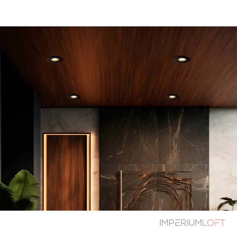 Светильник встраиваемый TN102451 BK черный GU5.3 D85*28 от NovaLamp