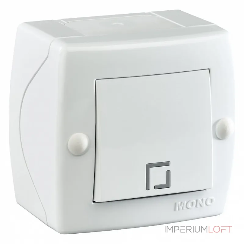 Выключатель одноклавишный Mono Electric Octans IP20 104-010101-100