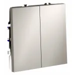 Выключатель двухклавишный без рамки Voltum S70 VLS020603 от ImperiumLoft
