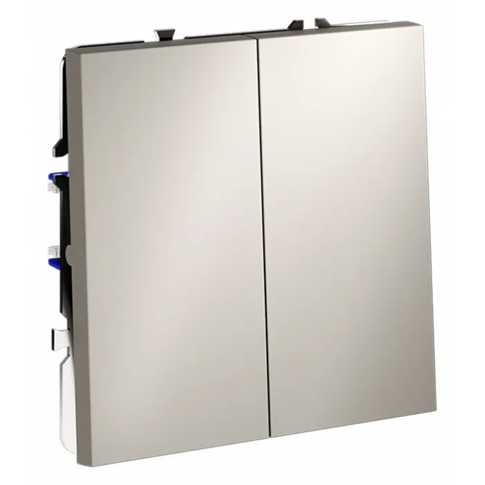 Выключатель двухклавишный без рамки Voltum S70 VLS020603 от ImperiumLoft