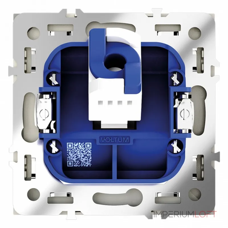 Розетка компьютерная встраиваемая S70 RJ45 кат.6 (сталь) Voltum VLS060105