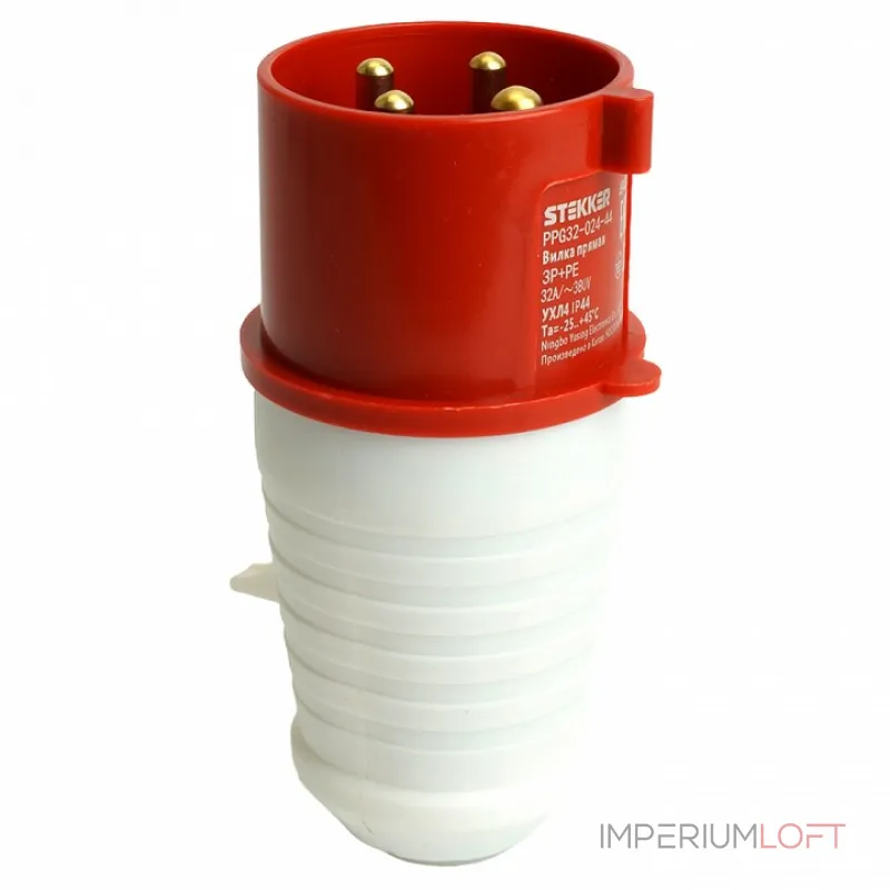 Вилка прямая 3P+PE Stekker ST 49430 от ImperiumLoft Вилка прямая 3P+PE Stekker ST 49430 от ImperiumLoft
