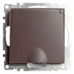 Розетка с заземлением и со шторками без рамки с крышкой Stekker Катрин 49029 от ImperiumLoft