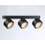 Светильник накладной TN71295/3 BK/GD черный/золото GX53/3 max 12W 400*95*137 от NovaLamp