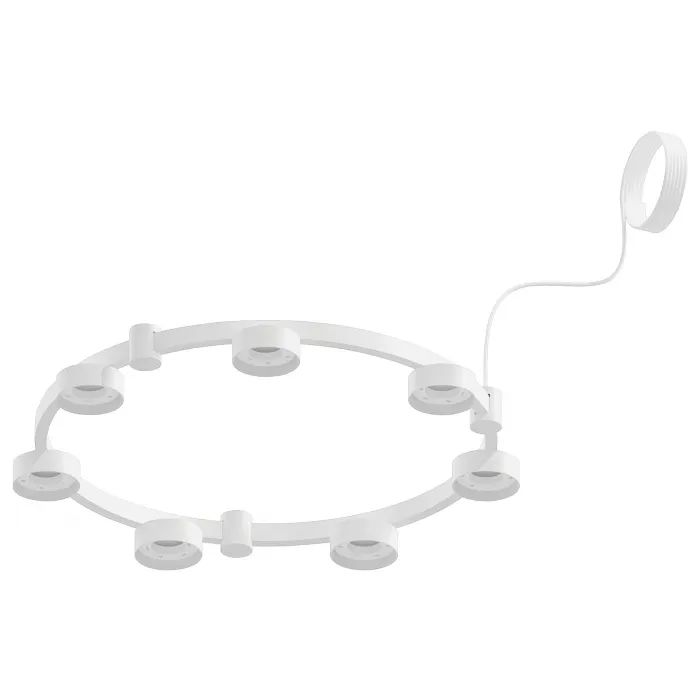 Корпус светильника Techno Ring подвесной для насадок Ø85мм C9236/7 SWH белый песок D635*70.5mm GX53/7 от NovaLamp
