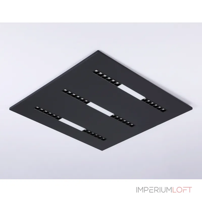 Светодиодная панель в стиле техно DPS1071 BK черный 48W 4000K 175-265V IP20 4080LM 595*595*14 от NovaLamp