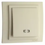 Выключатель одноклавишный с подсветкой Mono Electric Larissa 103-171725-101 от ImperiumLoft