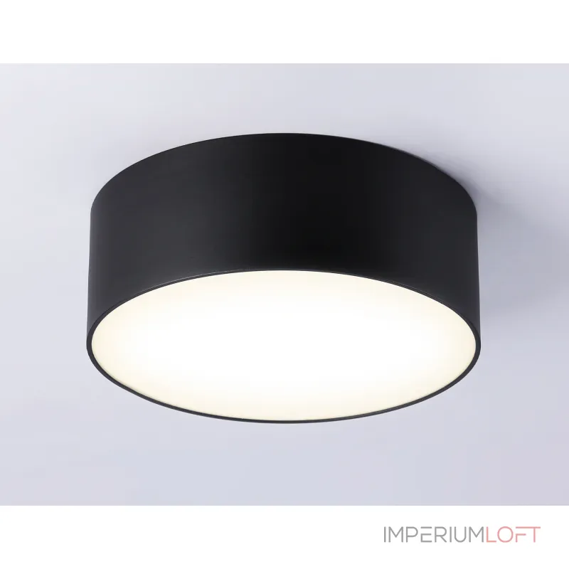 Светильник светодиодный потолочный FV5513 BK черный LED 15W 3000K D120*58 (Без ПДУ) от NovaLamp Светильник светодиодный потолочный FV5513 BK черный LED 15W 3000K D120*58 (Без ПДУ) от NovaLamp