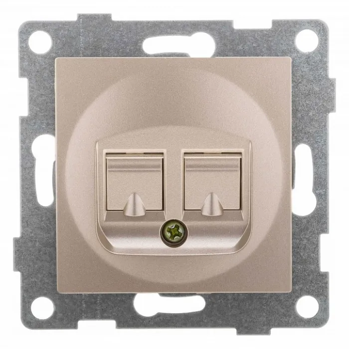 Розетка телефонная RJ-12 без рамки Gusi Electric UGRA С11Т1-027 от ImperiumLoft