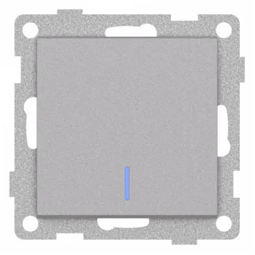 Выключатель сенсорый одноклавишный с подсветкой без рамки Gusi Electric UGRA С11В18-004