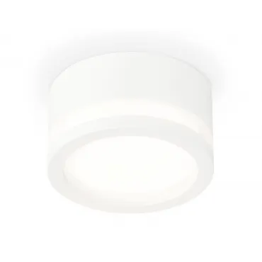 Комплект накладного светильника с акрилом XS8101017 SWH/FR белый песок/белый матовый GX53 (C8101, N8412)