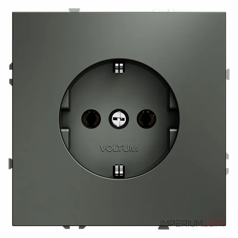 Розетка с заземлением без рамки Voltum S70 VLS040106 от ImperiumLoft Розетка с заземлением без рамки Voltum S70 VLS040106 от ImperiumLoft