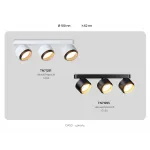 Светильник накладной TN71295/3 BK/GD черный/золото GX53/3 max 12W 400*95*137 от NovaLamp