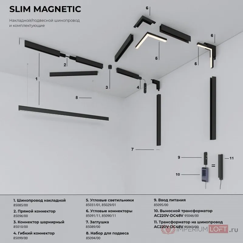 Светильник на штанге Elektrostandard Slim Magnetic a067378 от ImperiumLoft