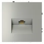 Розетка компьютерная встраиваемая S70 RJ45 кат.6 (сталь) Voltum VLS060105