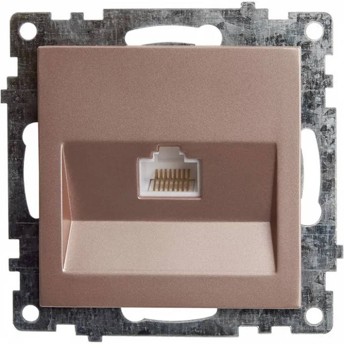 Розетка Ethernet RJ-45 без рамки Stekker Катрин 39599 от ImperiumLoft