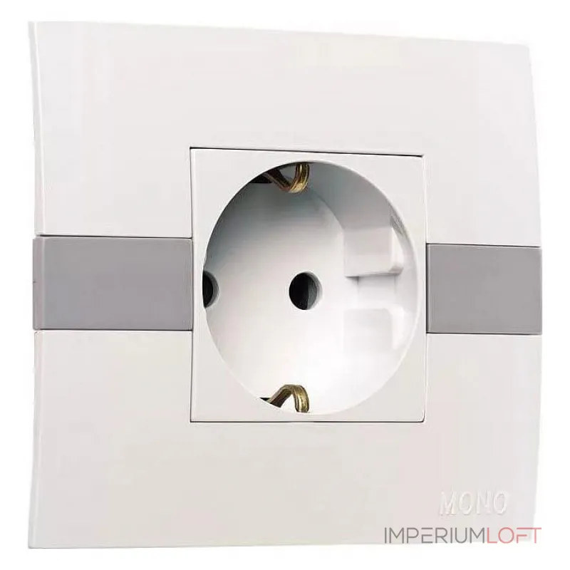 Розетка с заземлением Mono Electric Eсо 101-010107-117 Розетка с заземлением Mono Electric Eсо 101-010107-117
